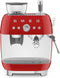 Smeg EGF03RDEU - Espressomachine met bonenmaler - 20 bar druk - Rood