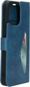 Mobiparts iPhone 14 Pro Max - Classic Wallet Case - Ruimte voor pasjes - Steel Blue