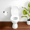 Coopley WC Rolhouder - Inclusief Handdoekhaak - RVS - Mat Zwart - Inclusief Montageset