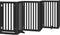 vidaXL - Hondenhek - inklapbaar - 6 - panelen - 300 - cm - populierenhout - zwart