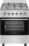Wiggo WO-E603R(XX) - Vrijstaand Gasfornuis - 4 pitten - Roestvrijstaal - 60 cm