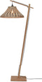 GOOD&MOJO Vloerlamp Tahiti - Bamboe/Zwart - 65x45x150cm - Modern - Staande lampen voor Woonkamer - Slaapkamer