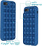 iMoshion Hoesje Geschikt voor iPhone SE (2022) / SE (2020) / 8 / 7 Hoesje Siliconen - iMoshion Pop It Fidget Toy - Pop It hoesje - Donkerblauw