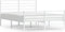 vidaXL - Bedframe - met - hoofd- - en - voeteneinde - metaal - wit - 160x200 - cm