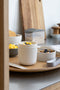 Amuse Morning & Noon Bowl + Spork & Spork en Rekker - Ontbijtkom - Lunchbox met vork/lepel - 2 Compartimenten - Lekvrij- Zand - 450 + 150 ml