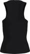Calvin Klein Micro Monologo - Racer Back Top - Slim-fit - Zwart - Maat L