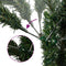 vidaXL - Kunstkerstboom - met - scharnieren - dennenappels - en - bessen - 210 - cm