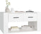 vidaXL - Salontafel - 80x50x40 - cm - bewerkt - hout - wit