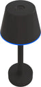 Calex Lucca - Oplaadbare Tafellamp - Draadloos Dimbaar Warm Wit Licht & RGB - Zwart