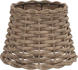 vidaXL - Lampenkap - Ø20x15 cm - wicker - bruin