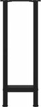 vidaXL - Salontafelpoten - 2 - st - 38x(72-73) - cm - staal - zwart