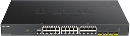 D-Link DGS-1250-28XMP - Managed Switch - 24x Gigabit Ethernet PoE - 370W PoE-budget