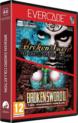 Blaze Entertainment Evercade - Game Cartridge - Broken Sword: The Shadow of the Templars en Broken Sword II: The Smoking Mirror