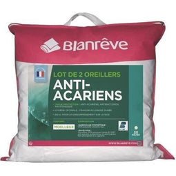 BLANREVE Set van 2 drievoudige beschermingskussens - 60 x 60 cm - wit