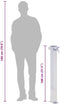 vidaXL - Waterzuil - vierkant - 100 - cm - roestvrij - staal