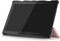 Lunso - Geschikt voor Lenovo Tab M10 Gen 1 - Tri-Fold Bookcase hoes - Rose Goud