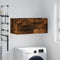 vidaXL - Wandkast - 80x36,5x35 - cm - bewerkt - hout - gerookt - eikenkleurig