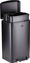 Dirt Devil Pedaalemmer 20L - Soft Close - RVS - Zwart