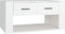 vidaXL - Salontafel - 80x50x40 - cm - bewerkt - hout - wit