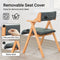 SoBuy FST98-SG - Opvouwbare Eetkamerstoel - Ergonomisch ontwerp - Donkergrijs