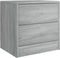vidaXL - Nachtkastjes - 2 - st - 40x30x40 - cm - bewerkt - hout - grijs - sonoma - eiken