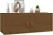 vidaXL - Wandkasten - massief grenenhout - honingbruin - 80x30x30 cm (2 stuks)