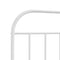 vidaXL - Bedframe - met - hoofd- - en - voeteneinde - metaal - wit - 100x190 - cm