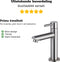 FortiFura Calvi - Fonteinkraan - Opbouw - Geborsteld RVS - Hoogte 14.4 cm