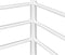 vidaXL - Stapelbed - zonder - matras - 75x190 - cm - staal - wit
