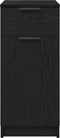 vidaXL - Bureau - Kast - in - Zwart - Eiken - - - 33x50x75 - cm - - - Gemaakt - van - Engineered - Hout