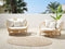 Beliani ROSSANO - Ligstoel set van 2 - Natuurlijk - Rotan