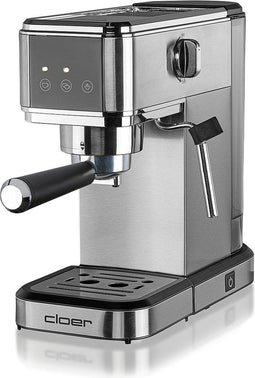 Cloer 5829 - Espressomaker - 1350W 20 bar pomp - RVS