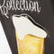 Beer Collection - Linnen Canvas - Bierpul met diepte-effect - Zwart/Geel