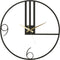 J-Line klok Lijnen - metaal - zwart - small - Ø 49 cm