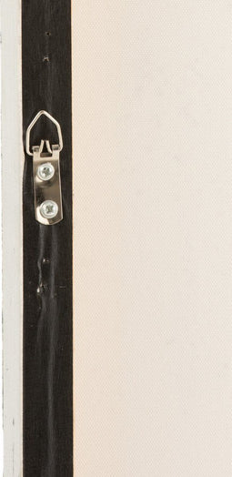 J-Line wanddecoratie Sakura - canvas/hout - wit/roze - 3 stuks