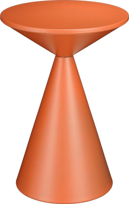Mica Decorations Royale - Bijzettafel - H55 x Ø40 cm - Metaal - Oranje