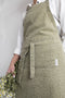 Laura Ashley Kitchen Linen Collectables Schort - Kookschort - Sage green Wild Clematis - 78x85cm