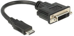 Delock 65564 - HDMI mini naar DVI-D - 20cm - Zwart