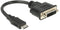 Delock 65564 - HDMI mini naar DVI-D - 20cm - Zwart