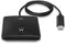 Ewent EW1055 - USB-C Smartcard ID lezer - 1 m kabel - Zwart
