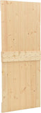 vidaXL - Schuifdeur - met - beslag - 90x210 - cm - massief - grenenhout