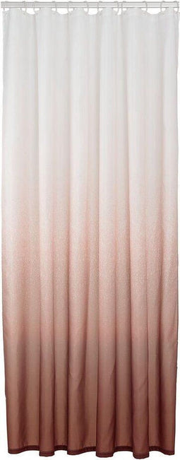 Sealskin Blend - Douchegordijn 180x200 cm - Waterafstotend - Donkerroze / Wit