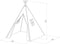 Sunny Alba Tipi Tent Pastel Roze - Wigwam Speeltent met ramen - 120x120x160cm - met Kussen kleed