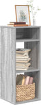 vidaXL - Boekenkast - 34x31x80 - cm - bewerkt - hout - grijs - sonoma - eikenkleurig