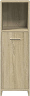 vidaXL - Badkamerkast - 30x30x95 - cm - spaanplaat - sonoma - eikenkleurig