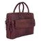 DSTRCT Wall Street - Laptoptas 17 inch - Echt nappa leer - Bruin