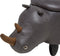 RHINO - Hocker - Donkergrijs - Kunstleer