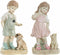 Decoratieve figuren DKD Home Decor Blauw Roze Hars Jongen (26.5 x 16.5 x 44.5 cm) (2 pcs)