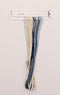 Thea Gouverneur - Borduurpakket met telpatroon - 552A - Voorgesorteerde DMC Garens - Delfts Blauwe Huisjes - Aida - 27 cm x 11 cm - DIY Kit