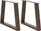 vidaXL - Eettafelpoten - 2 - st - V-vormig - 50x(42-43,3) - cm - staal - naturel